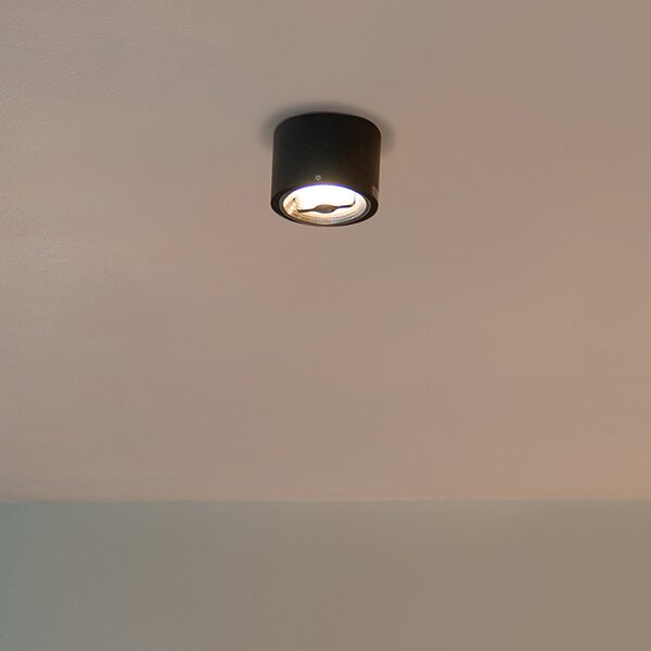 Faretto da soffitto moderno nero AR111 con LED incluso - Expert