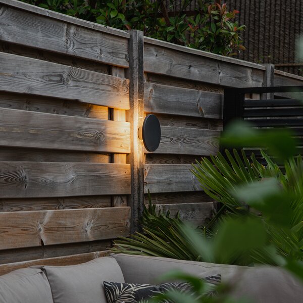 Applique da parete di design grigia 16,5 cm con LED - Skyf