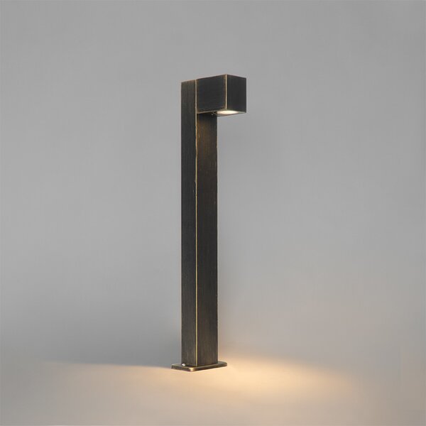 Lampada da esterno industriale da terra oro antico 65 cm IP44 - Baleno