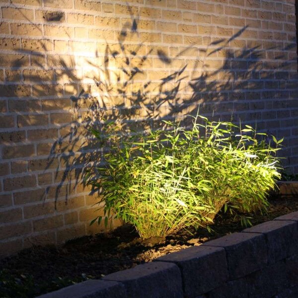 Set di 4 faretti da giardino neri con LED IP68 - Garly