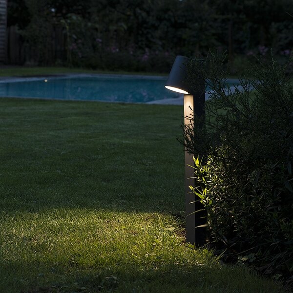 Lampada da esterno moderna in piedi antracite con LED - UMA