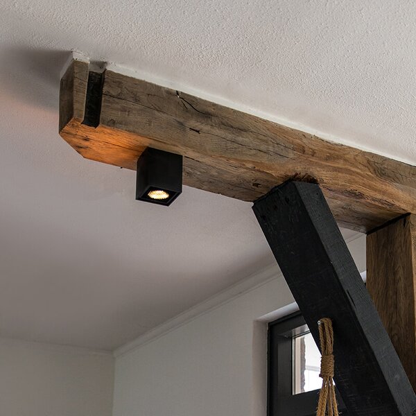 Faretto di design nero - Qubo Honey
