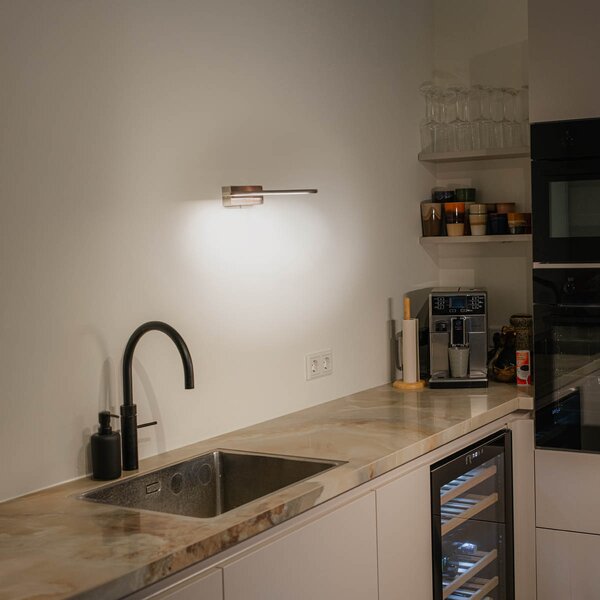 Applique da parete in acciaio 62 cm con LED IP44 - Jerre