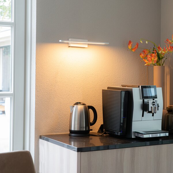 Applique da parete bianca 41,5 cm con LED IP44 - Jerre