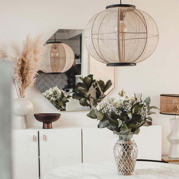 Lampada a sospensione orientale marrone 48 cm - Rob