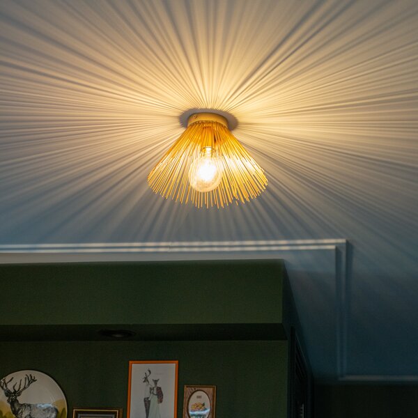 Plafoniera Art Deco oro - Broom