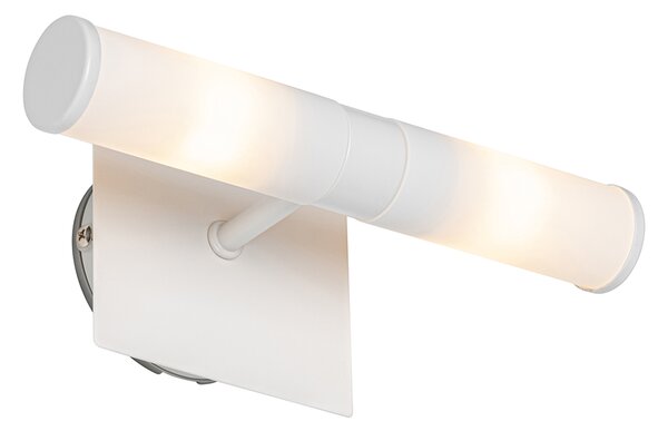 Applique da parete moderna bianca IP44 2 luci - Bath