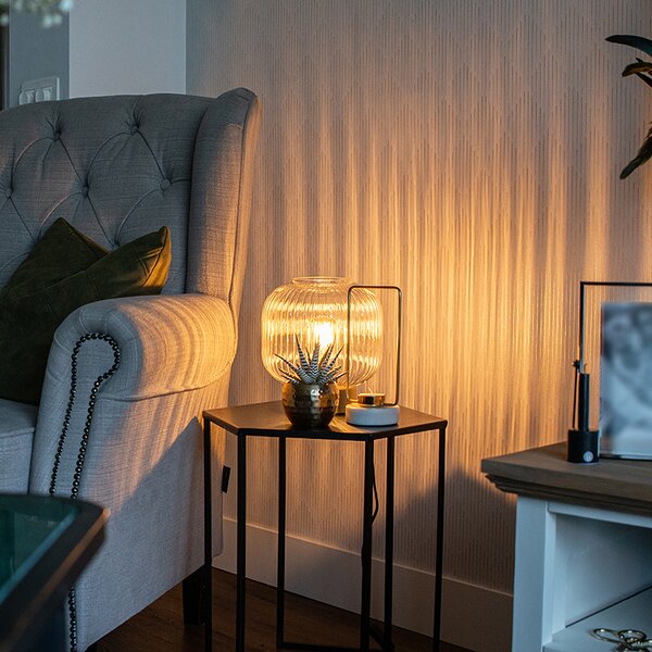 Lampada da tavolo Art Déco in ottone - Karel
