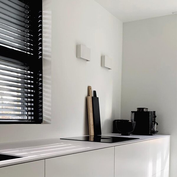 Set di 2 lampade da parete moderne bianche - Otan