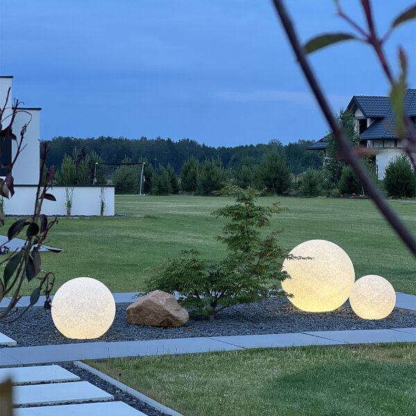 Lampada da esterno moderna grigia 45 cm IP65 - Nura