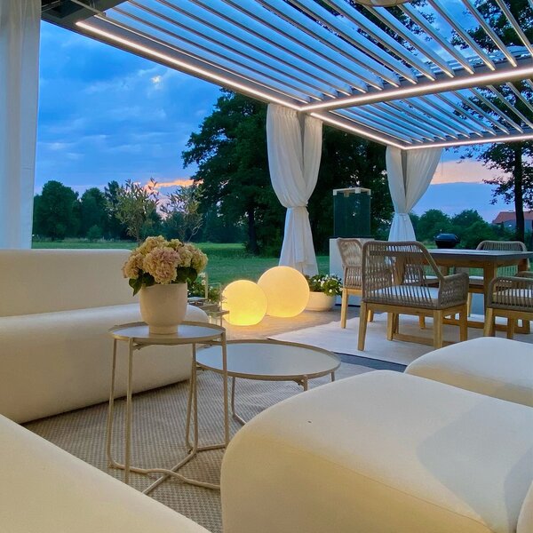 Lampada da esterno moderna bianca 56 cm IP65 - Nura