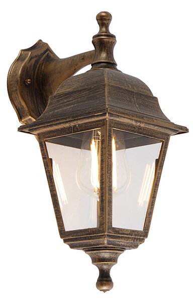 Lampada da parete per esterni oro antico IP44 - Capital