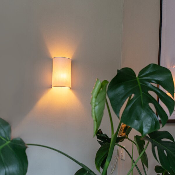 Lampada da parete intelligente bianca con Wifi A60 - Simple Drum Jute