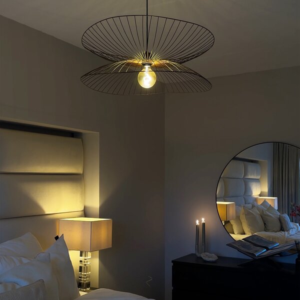 Lampada a sospensione di design nera 66 cm - PUA