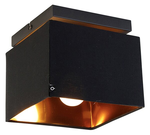 Plafoniera intelligente nera con oro incl. Wifi P45 - VT
