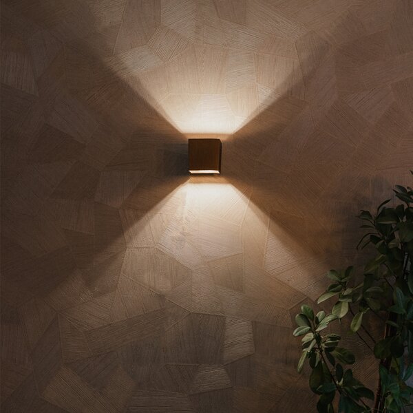 Set di 2 lampade da parete intelligenti bronzo scuro 8 cm incl. WiFi G9 - Transfer