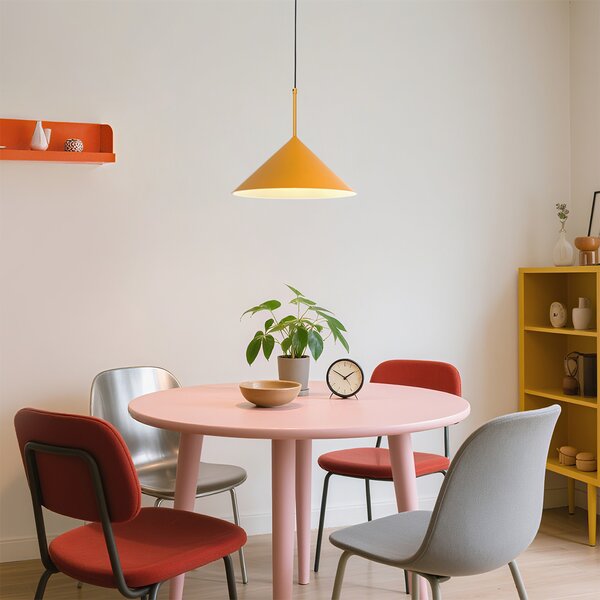 Lampada a sospensione di design gialla - Triangolo