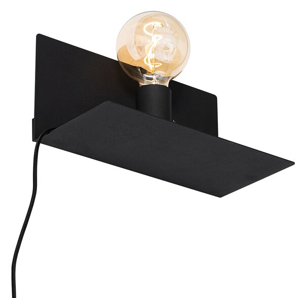 Applique moderna nera magnetica orientabile - Muro