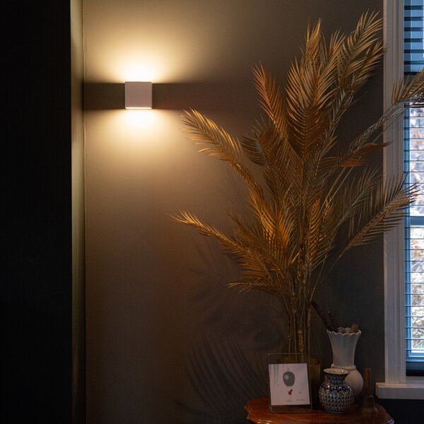 Set di 2 applique bianche con dimmer ricaricabile - Joris