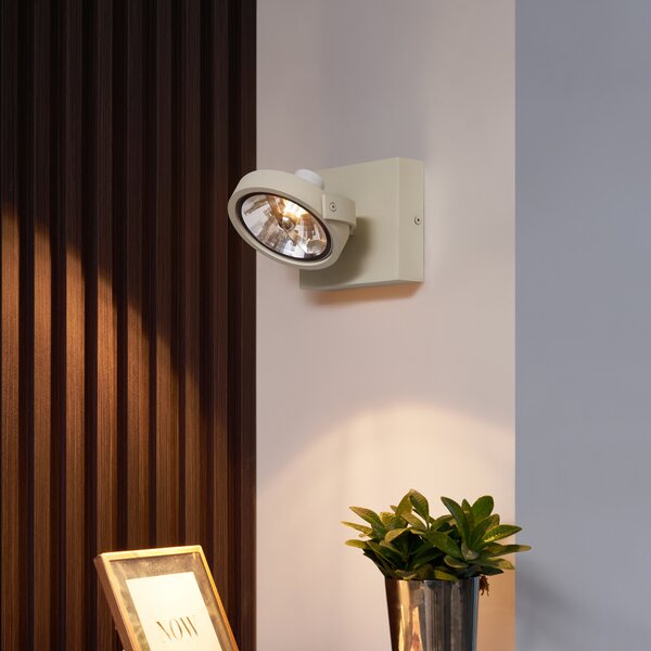 Faretto da soffitto moderno beige G9 rotondo girevole e orientabile - Go