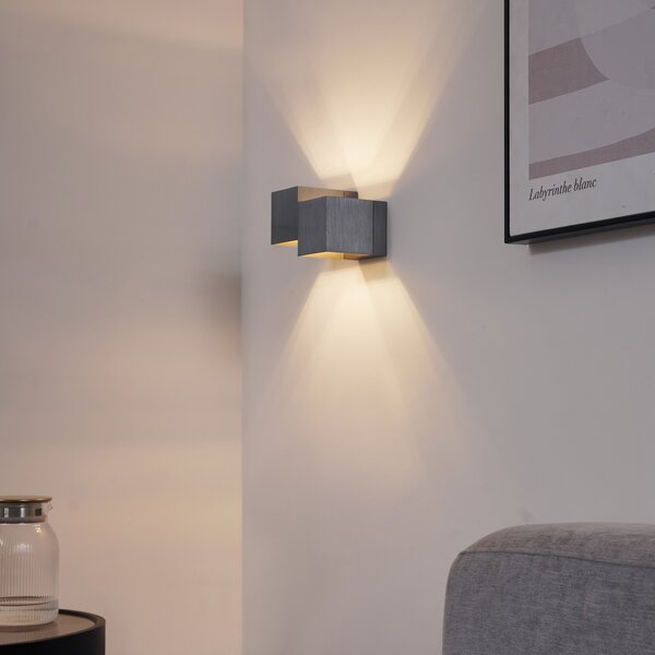 Applique moderna in metallo canna di fucile 2 luci - Transfer Double