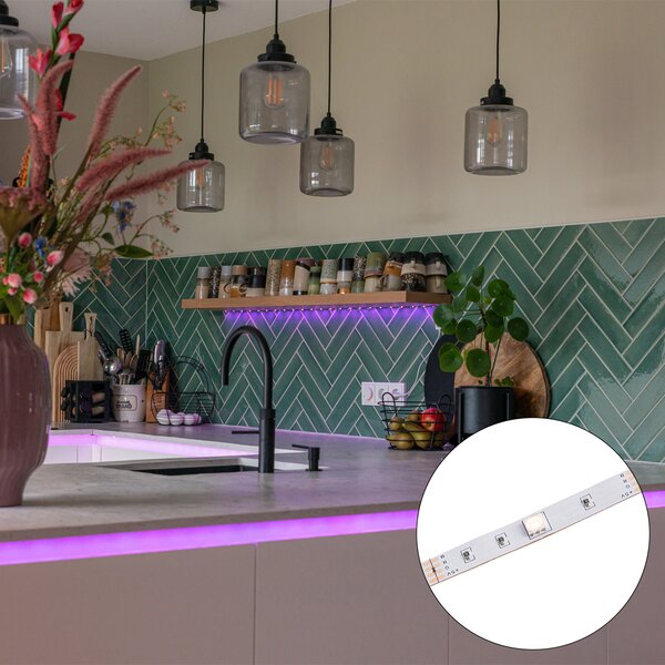 Striscia LED intelligente RGBW 5 metri 18W