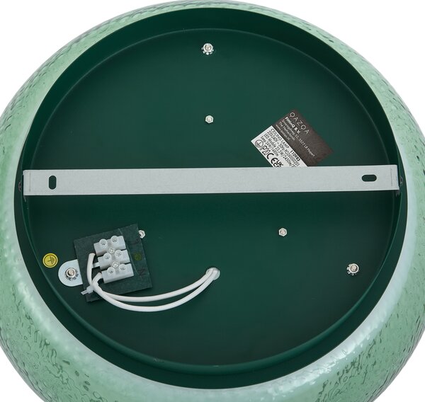 Plafoniera Art Déco verde con vetro e LED integrato dimmerabile a 3 fasi - Thimble