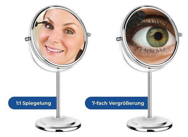 Specchio per make-up con ingrandimento (7x) ø 15 cm – Maximex