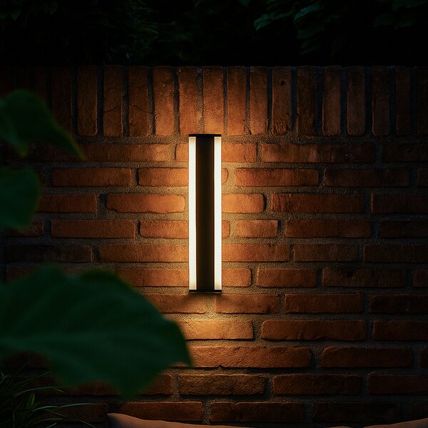 Lampada da parete moderna nera CCT 60cm incl. LED IP54 - Vanya