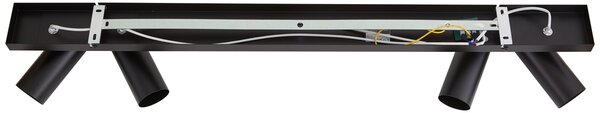Faretto da soffitto moderno nero 4 luci orientabili - Renna