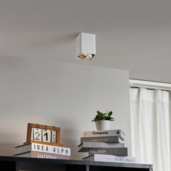 Faretto da superficie di design bianco GU10 70mm orientabile e inclinabile - Vox