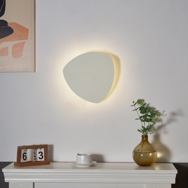 Lampada da parete di design beige organica 32 cm 2 luci - Pulley