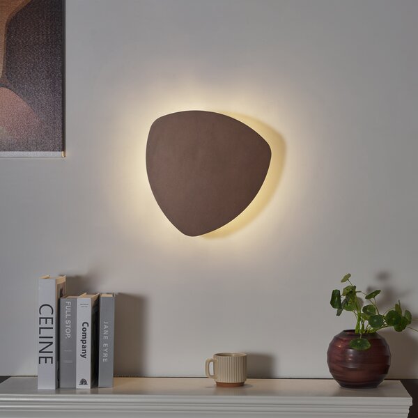 Lampada da parete di design bronzo organico 32cm 2 luci - Pulley