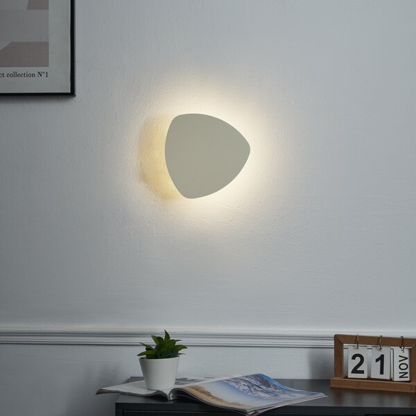 Lampada da parete di design beige organica 20 cm 2 luci - Pulley