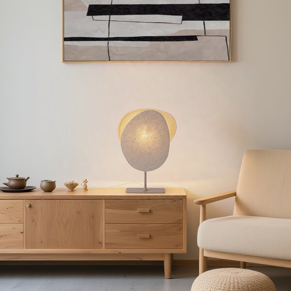 Lampada da tavolo Japandi beige - Organica