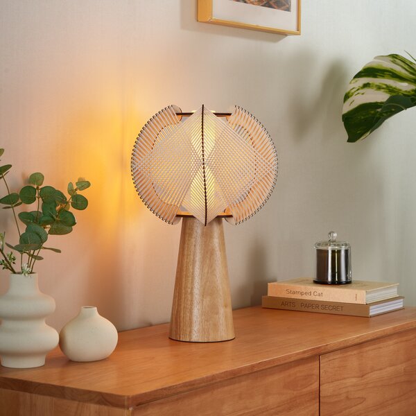 Lampada da tavolo Japandi beige 45 cm - Gertie