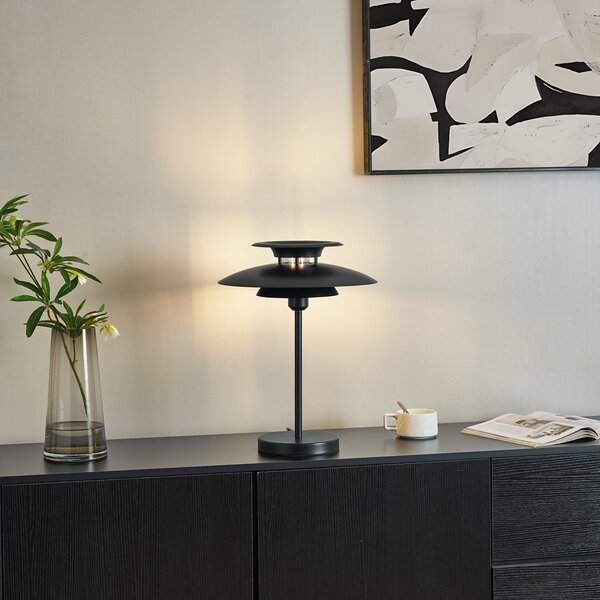 Lampada da tavolo retrò in acciaio nero 45 cm - Pauly