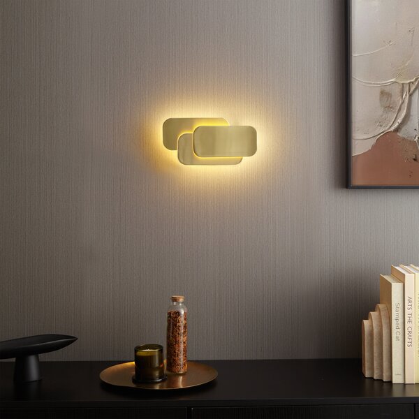 Lampada da parete moderna ottone con LED dimmerabile a 3 livelli - Dias