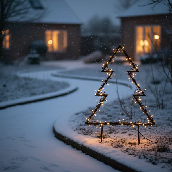 Faretto natalizio Albero di Natale con LED IP44 - Rudolph