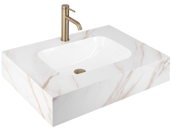 Lavabo sospeso REA Aresa Grey Gold 70