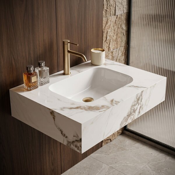 Lavabo sospeso REA Aresa Cold Jade 70
