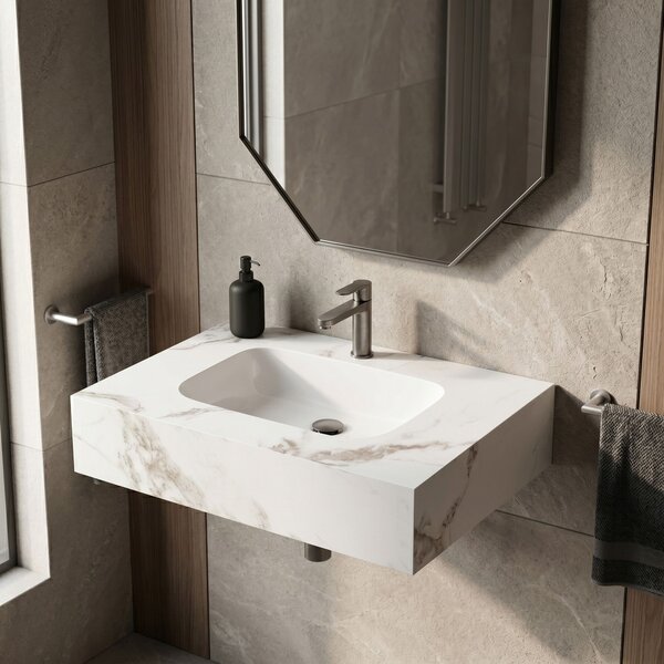 Lavabo sospeso REA Aresa Cold Jade 70