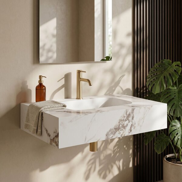 Lavabo sospeso REA Aresa Cold Jade 70