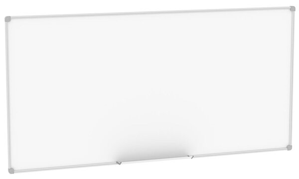 Lavagna magnetica da parete 240x120 cm, cornice in alluminio anodizzato silver e superficie in acciaio preverniciato