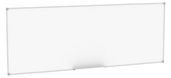 Lavagna Magnetica da Parete 300x120 cm in Acciaio Preverniciato, Cornice Alluminio Anodizzato Silver