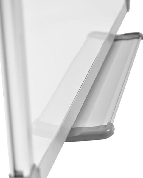 Lavagna magnetica da parete 240x120 cm, cornice in alluminio anodizzato silver e superficie in acciaio preverniciato