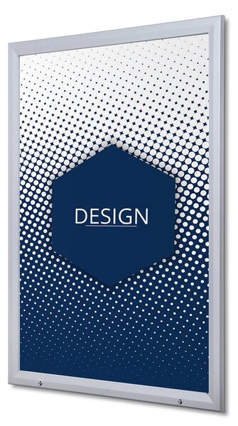 Bacheca porta poster da esterno 100x140 cm con anta in vetro temperato ESG, struttura in alluminio e certificazione IP56