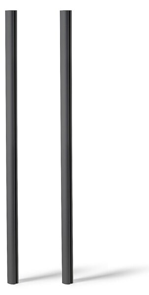 Montanti in alluminio per bacheche da esterno CITY100, H 250 cm con interramento, finitura antracite RAL 7016