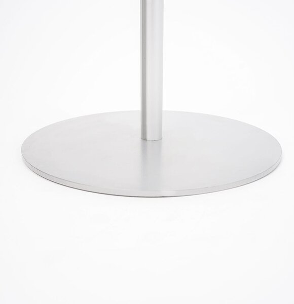 Cornice a Scatto A3 Monofacciale su Piantana Silver, Base �350 mm, Montante Alluminio 30 mm