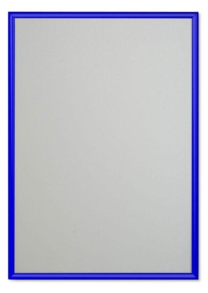Cornice a Scatto Blu RAL5002 in Alluminio 70x100cm Profilo 25mm Angoli Vivi PVC Antiriflesso